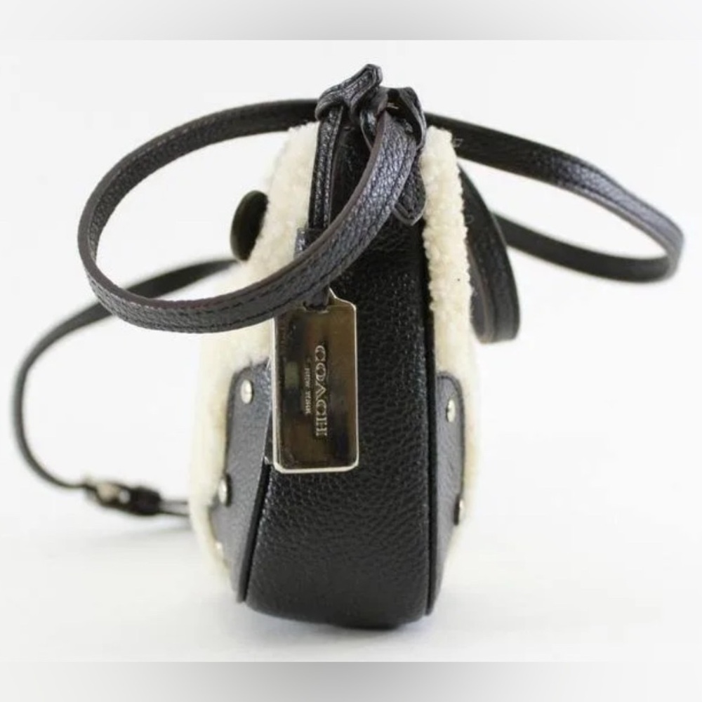 Coach Small Rhyder Pochette Crossbody in Shearling EUC - Picture 3 of 11